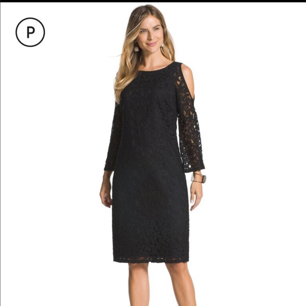 CHICO’s Lace Cold Shoulder Dress Size 2
